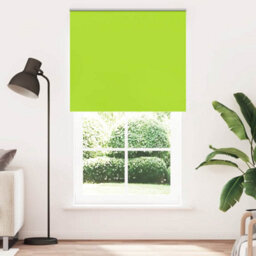 Berkfield Roller Blind Blackout Leaves Green 135X230 Cm Fabric Width 131.6 Cm Polyester - thumbnail 2