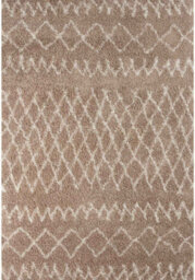 The Rugs Moroccan Shaggy Rugs And Runners Soft Fluffy Tribal Design High Pile Beige And Ivory Living Room Kitchen Hallway 920 - thumbnail 2