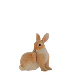 Terrastyle Brown Resin Rabbit Garden Ornament (H)22Cm (W)12.5Cm