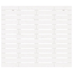 Berkfield Wall Headboard White 106X3X91.5 Cm Solid Wood Pine - thumbnail 4