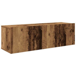 Berkfield Classic 4 Piece Tv Cabinet Set Wall-Mounted Old Wood Engineered Wood - thumbnail 6