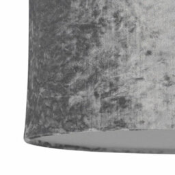 Set Of 2 Chrome Tripod 52Cm Table Lamp Bedside Lights Grey Crushed Velvet Shades - thumbnail 4