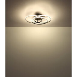 Luminosa Lighting Luminosa Kombos 45.6Cm Integrated Led Semi Flush Ceiling Light Matt Black 3X Led 4000K - thumbnail 4