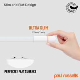 Paul Russells 4 Ft Led Batten Tube Lights, 40W 4800 Lumens, Ip20, 4000K Cool White, Ultra Slim, Pack Of 2 - thumbnail 2