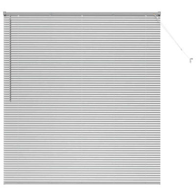 Berkfield Modern Window Blind With Curtains Manual Silver Aluminium