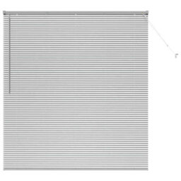 Berkfield Modern Window Blind With Curtains Manual Silver Aluminium