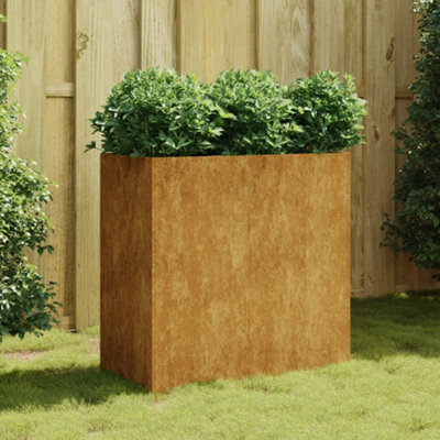 Berkfield Planter 80X40X80 Cm Corten Steel - image 1