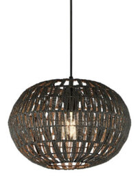 CGC Lighting Gloria - Cgc Grey Rattan Woven Easy Fit Lampshade - thumbnail 1