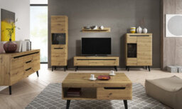 Abakus Direct Nordi Sideboard With Drawers 107Cm - thumbnail 2