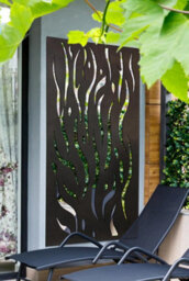 Mirroroutlet Amarelle Extra Large Metal Flame Decorative Garden Screen Mirror 180Cm X 90Cm - thumbnail 5