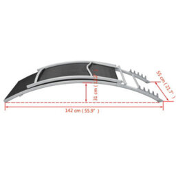 Walplus Sun Lounger Steel And Textilene Black - thumbnail 6