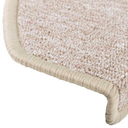Berkfield Stair Mats 20 Pcs 65X24X4 Cm Taupe Half Round Large - thumbnail 6