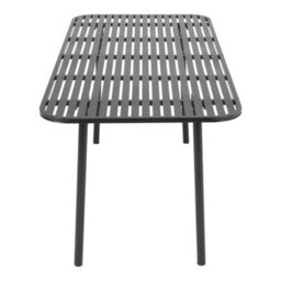 Breeins 160Cm W Rectangular Outdoor Metal Garden Table With Rust Resistant Coating For Outdoor Garden - thumbnail 4