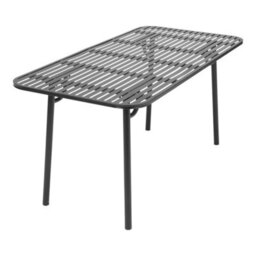 Breeins 160Cm W Rectangular Outdoor Metal Garden Table With Rust Resistant Coating For Outdoor Garden - thumbnail 3