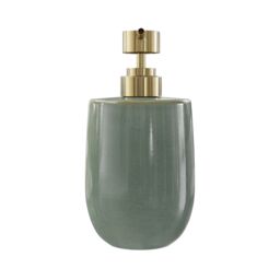 GoodHome Boann Gloss Green Reactive Glaze Effect Ceramic Freestanding Soap Dispenser - thumbnail 3