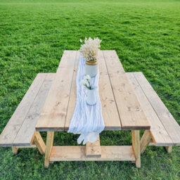 Farmhouse Outdoor Table With Timber Legs (Table Only, 120Cm) - thumbnail 4