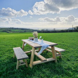 Farmhouse Outdoor Table With Timber Legs (Table Only, 120Cm) - thumbnail 6