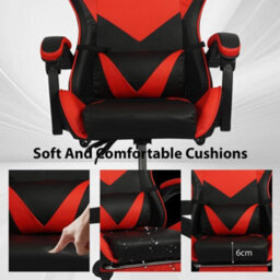 Ergonomic Gaming Chair Gamer Chairs Height-Adjustable Office  Computer Chair - thumbnail 5
