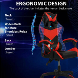 Ergonomic Gaming Chair Gamer Chairs Height-Adjustable Office  Computer Chair - thumbnail 4