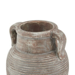 Wyld Haus Meadowhaze Stoneware Amphora Vase In Soft Brown With Handles - thumbnail 3