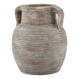 Wyld Haus Meadowhaze Stoneware Amphora Vase In Soft Brown With Handles - thumbnail 2