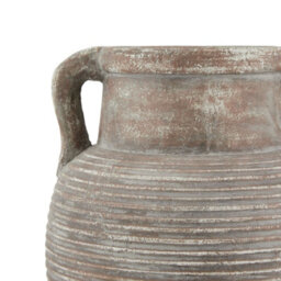 Wyld Haus Meadowhaze Stoneware Amphora Vase In Soft Brown With Handles - thumbnail 4