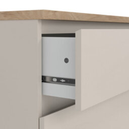 Furniture To Go Naia Chest Of 3 Drawers In Cashmere Jackson Hickory (W) 77 X  (H) 70.1 X (D) 50Cm - thumbnail 6