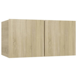 Berkfield 4 Piece Tv Cabinet Set Sonoma Oak Engineered Wood - thumbnail 4