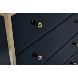 Birlea Fenwick 4 Drawer Chest Black & Gold - thumbnail 7