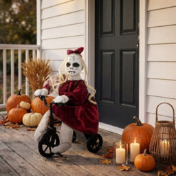 Garden Greatness Animated Halloween Doll On Tricycle - thumbnail 1