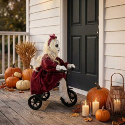Garden Greatness Animated Halloween Doll On Tricycle - thumbnail 2