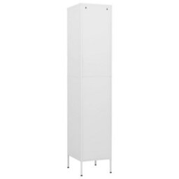 Vidaxl Locker Cabinet White 35X46X180 Cm Steel - thumbnail 5
