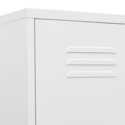 Vidaxl Locker Cabinet White 35X46X180 Cm Steel - thumbnail 7