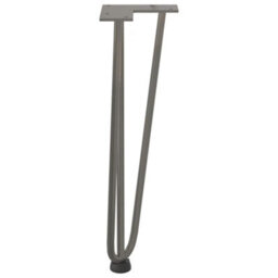 Berkfield Hairpin Legs For Coffee Table 4 Pcs Natural Steel 42 Cm Solid Steel - thumbnail 6