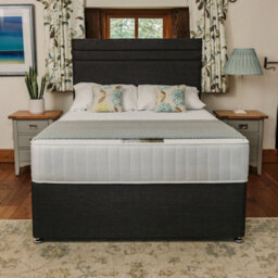 Divan Base Direct Windsor Extra Firm High Density Foam Supreme Divan Bed Set 3Ft Single 2 Drawers Side - Naples Slate - thumbnail 3