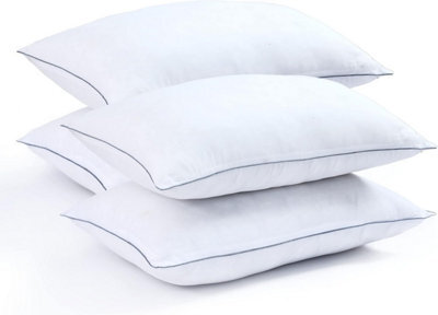 Nod Off Hollowfibre Soft Pillows Pack Of 4 - Hypoallergenic Egyptian Cotton Bed Pillows, Suitable For Back And Side Sleepers - image 1