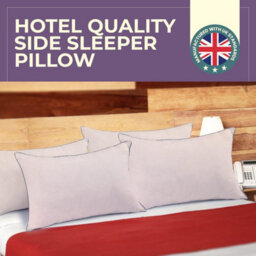 Nod Off Hollowfibre Soft Pillows Pack Of 4 - Hypoallergenic Egyptian Cotton Bed Pillows, Suitable For Back And Side Sleepers - thumbnail 2