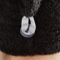 Catherine Lansfield Quick Dry Plain Turbie Head Towel Black - thumbnail 2