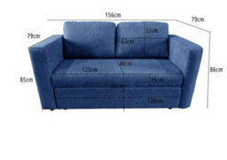 DS Living The Brenta 2 Seater Slide Storage Sofa In Grey, Silver Or Navy - thumbnail 9