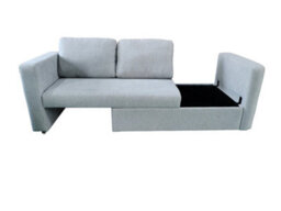 DS Living The Brenta 2 Seater Slide Storage Sofa In Grey, Silver Or Navy - thumbnail 6