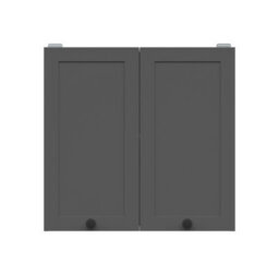 Impact Furniture Kitchen Wall Unit Cabinet 600mm Cupboard Shaker Dark Grey Modern 2 Door Storage Junona - thumbnail 6