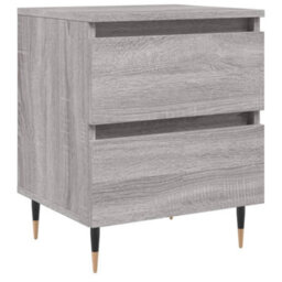 Vidaxl Bedside Cabinet Grey Sonoma 40X35X50 Cm Engineered Wood Bedside Cabinets - thumbnail 2