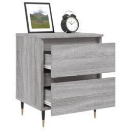 Vidaxl Bedside Cabinet Grey Sonoma 40X35X50 Cm Engineered Wood Bedside Cabinets - thumbnail 4