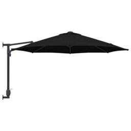 Berkfield Modern Garden Parasol Black, Black 248 X 248 X 148 Cm Polyester, Steel - thumbnail 5