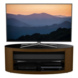 "Avf Affinity Buckingham 1.1M Oval Tv Stand, For Tvs Up To 55"" - Walnut" - thumbnail 5