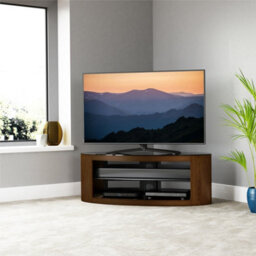 "Avf Affinity Buckingham 1.1M Oval Tv Stand, For Tvs Up To 55"" - Walnut" - thumbnail 3