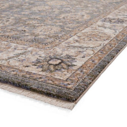 Green Traditional Bordered Floral 10mm Thick Stain-Resistant Rug For Bedroom, Living Room, & Dining Room-60Cm X 230Cm (Runner) - thumbnail 6