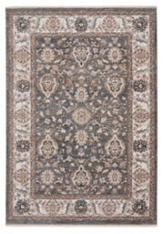 Green Traditional Bordered Floral 10mm Thick Stain-Resistant Rug For Bedroom, Living Room, & Dining Room-60Cm X 230Cm (Runner) - thumbnail 9
