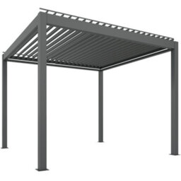 Outsunny 3 X 3(M) Electric Louvered Pergola Aluminium Pergola W/ Led Light - thumbnail 2
