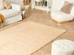 Beliani Faux Fur Rug Thatta Beige 160 X 230 Cm - thumbnail 2